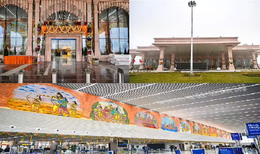 Ayodhya Airport : अयोध्या के नवनिर्मित एयरपोर्ट की लेटेस्ट तस्वीरें आईं सामने, नागर शैली और आधुनिकता का है बेजोड़ नमूना
