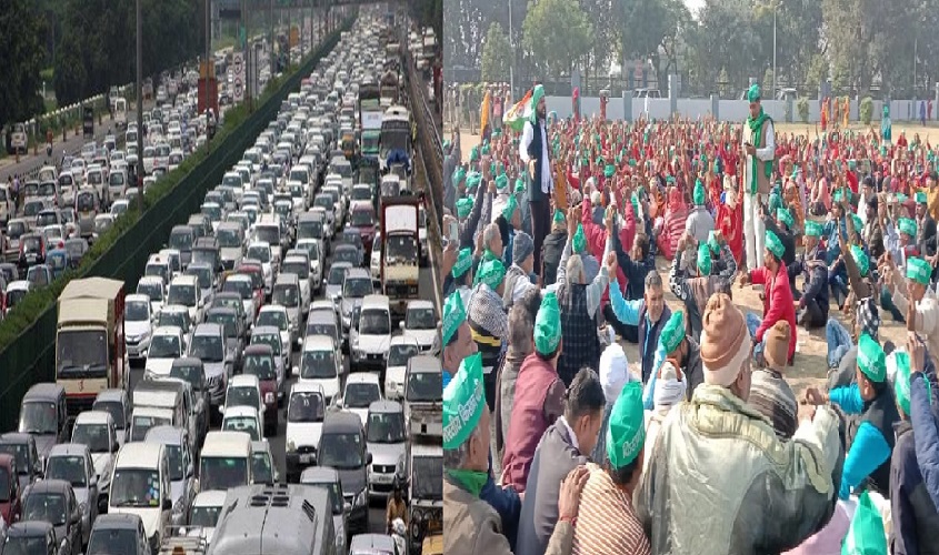 Farmer Protest : अगर आपको काम से जाना है दिल्ली में कहीं भी तो जान लीजिये कैसे बचे आज के भीषण ट्रैफिक जाम से