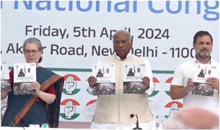 Loksabha Elections 2024: लोकसभा चुनाव के लिए कांग्रेस ने जारी किया अपना घोषणा पत्र, अखिलेश के इस मुद्दे को भी दी जगह