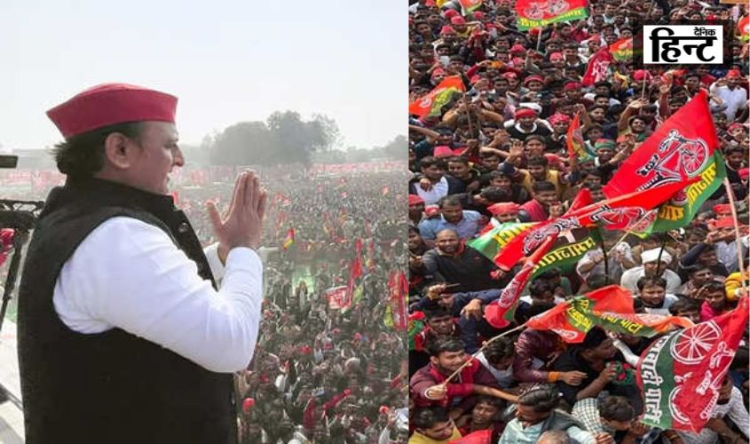 Lok Sabha Election 2024 :  राहुल-अखिलेश की रैली में भीड़ हुई बेकाबू, समर्थकों ने सुरक्षा का घेरा तोड़ा