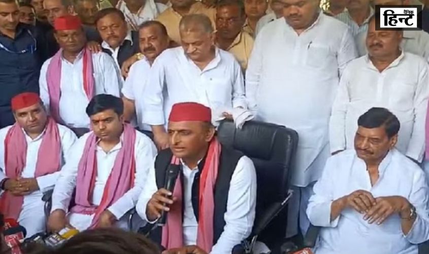 Akshilesh Yadav : अखिलेश यादव का बहराइच हिंसा पर बड़ा बयान, कहा- “चुनाव के नजदीक आने के कारण बीजेपी ने यह साजिश की…”