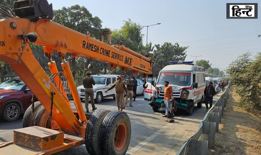 Lucknow News : लखनऊ में हिमाचल प्रदेश के राज्यपाल की फ्लीट की गाड़ियां भिड़ीं, लूलू मॉल के पास हुआ ये भीषण हादसा