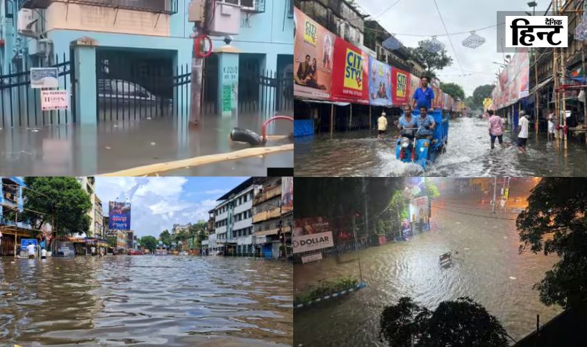 Kolkata Flood News: कोलकाता में रिकॉर्ड तोड़ बारिश से 12 की मौत, दुर्गा पूजा की तैयारियों पर पड़ा असर