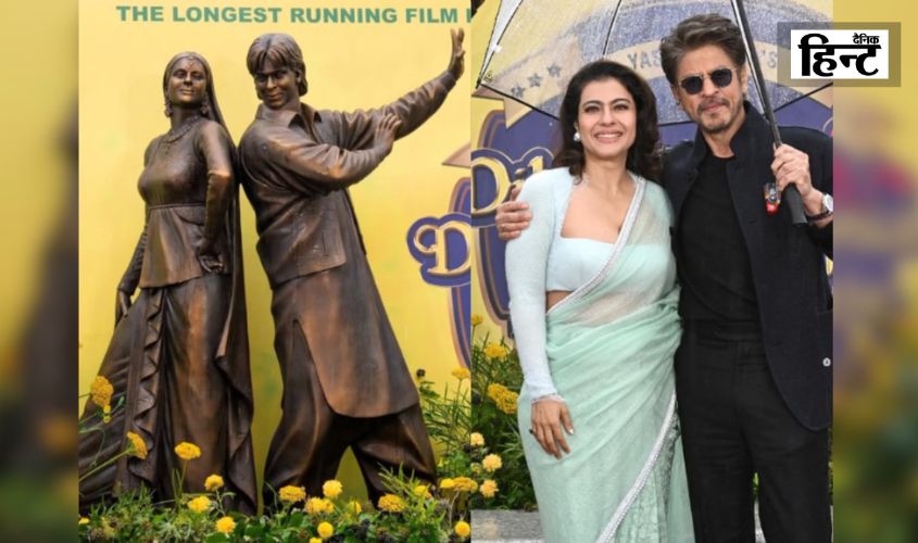 Raj Simran Statue London: Bronze statue of DDLJ installed in London